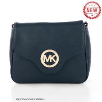 michael kors fulton pebbled groot marine crossbody zakken Alle Producten 3rwek642